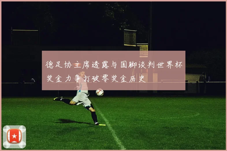 德足协主席透露与国脚谈判世界杯奖金力争打破零奖金历史
